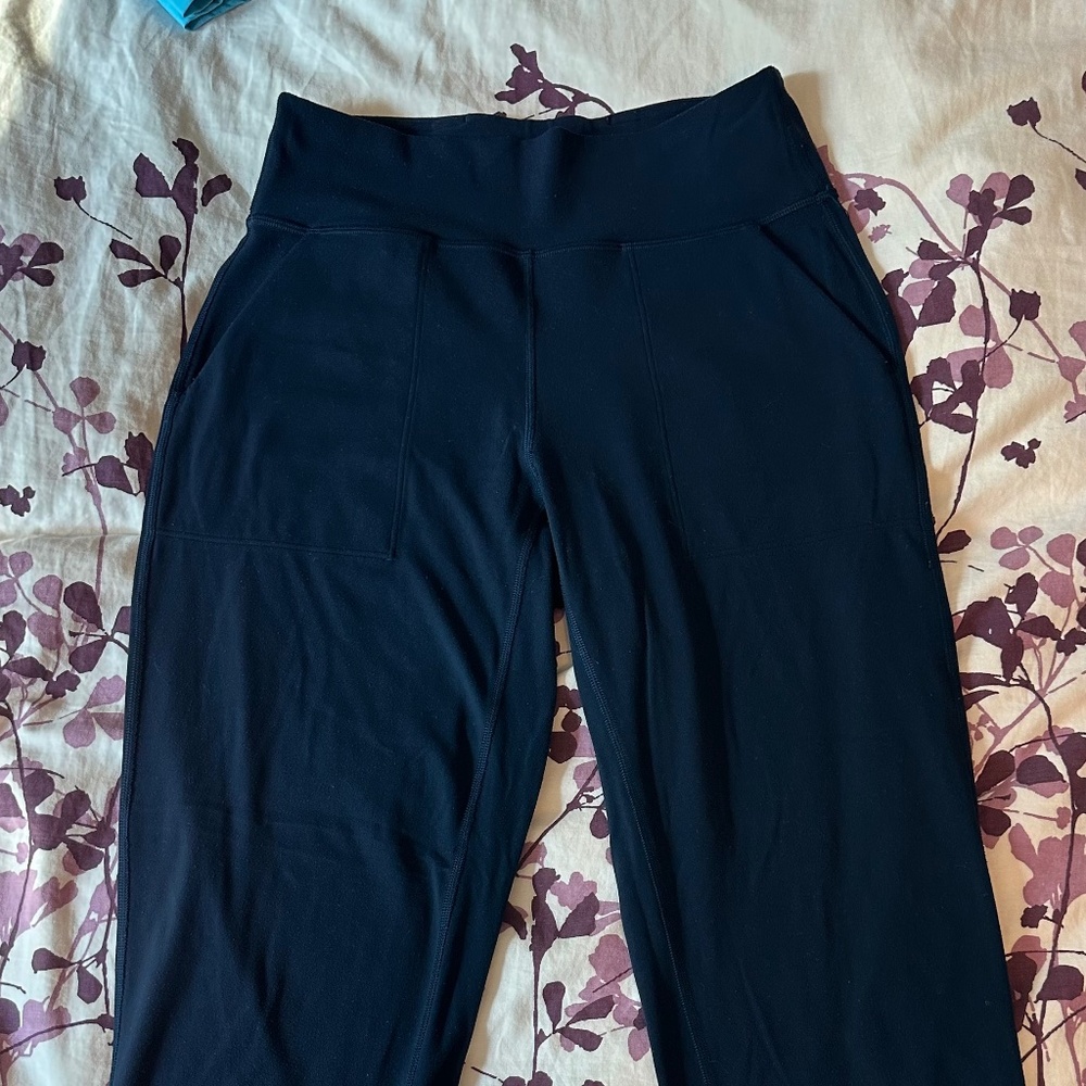 navy lululemon align high rise joggers 6